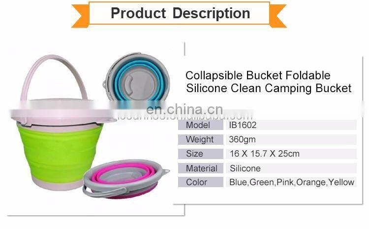 Best Outdoor Portable Collapsible Foldable Silicone Bucket