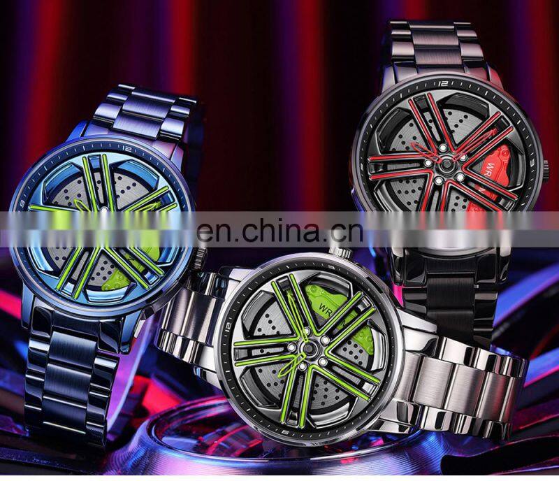 SANDA P1090 Military Brand Quartz Wristwatches Men's Watches Luxury Fashion Casual Wheel Series Dial Watch