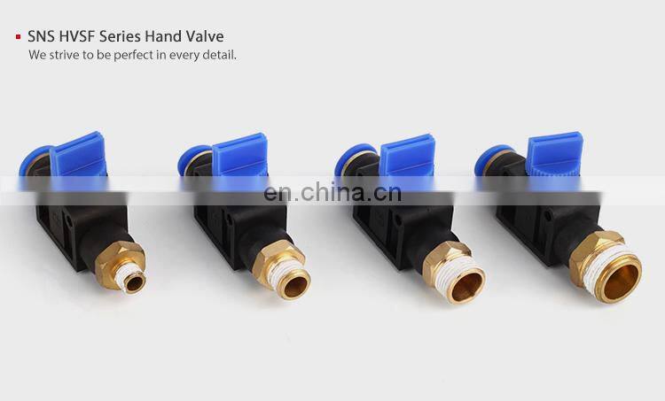 Series male thread flow control hand valve plastic pneumatic air hose tube fitting quick connector water fittings