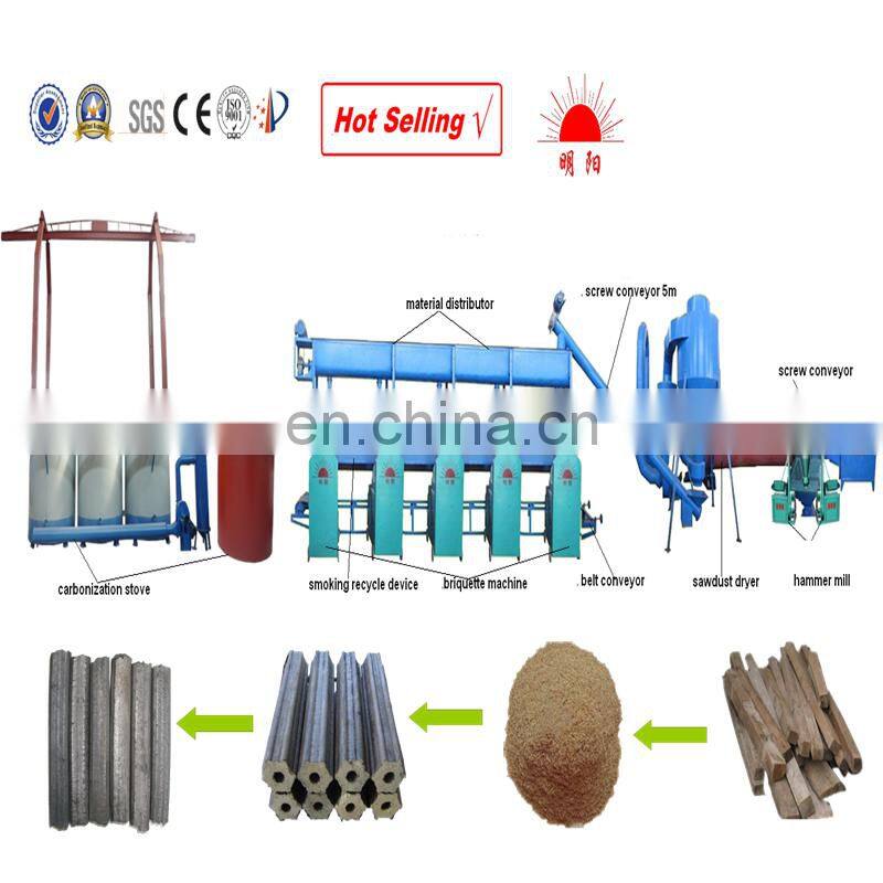Wood Sawdust Biomass Rice Husk Sawdust Extruder Briquette Machine