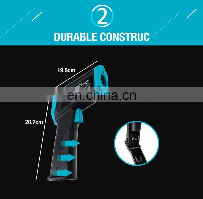 ALLOSUN EM528 Non-contact Digital IR Infrared Laser Thermometer Temperature Gun for industry Meter LCD