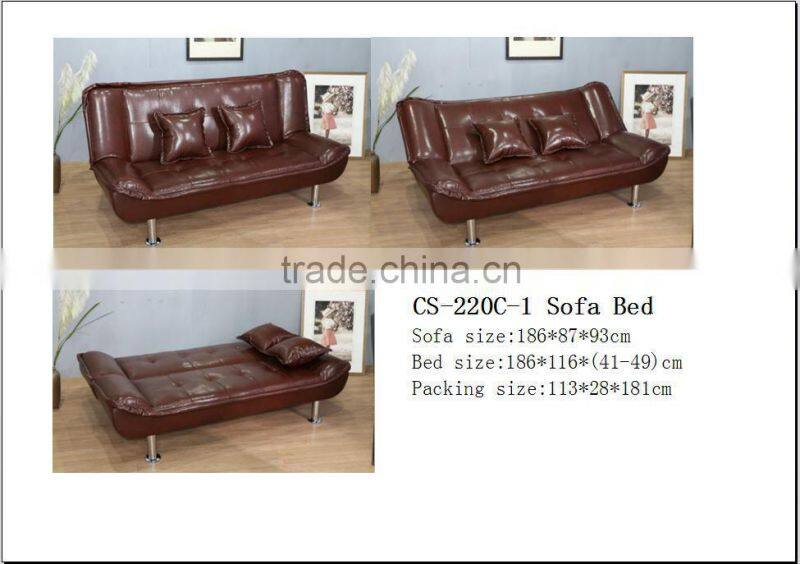 Modern Leather PU Sofa Bed Home Furniture
