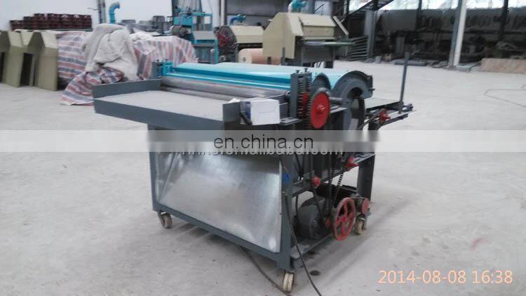 Waste textile recycling machine