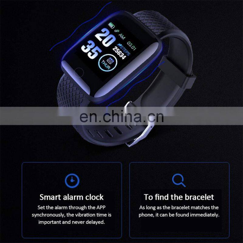 Blood Pressure Heart Rate Monitor D13 watch smart bracelet 116 plus