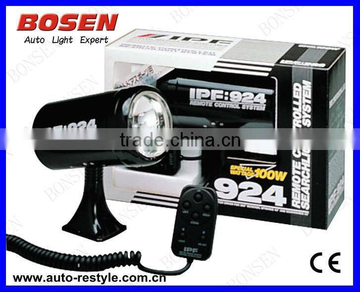 Multi-function remote searching light IPF924 for tractor, forklift, off-road, ATV, excavator, heavy duty equipment etc.