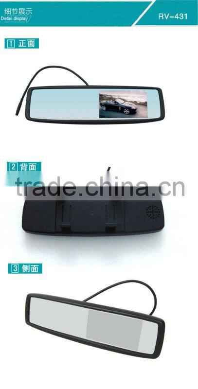 4.3 inch rear view mirror monitor