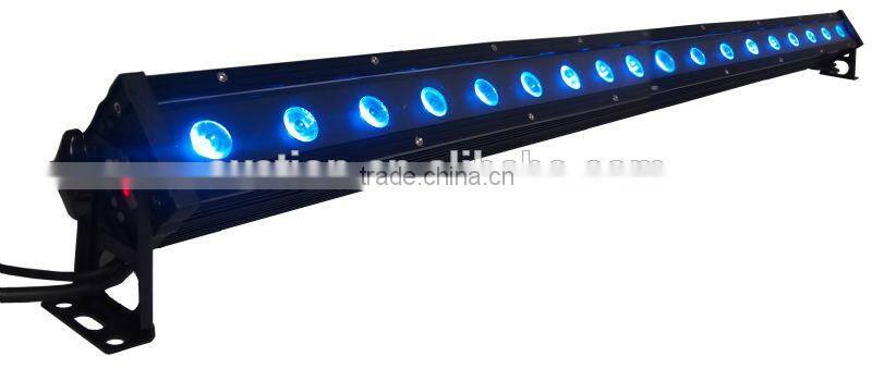 12W*18 uniform color mixing 1 meter waterproofr led bar wall washer for stage outdoor led wall washer led stripe outdoor