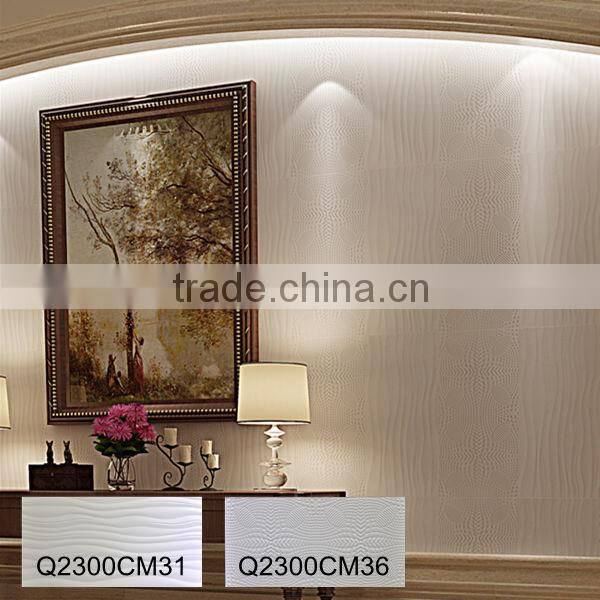 300X600 wavy white wall tile porcelain tile