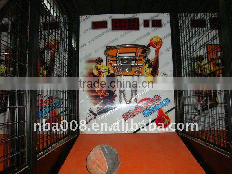coin operated street arcade basketball game machine