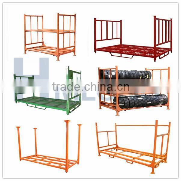Heavy duty storage warehosue collapsible tire rack