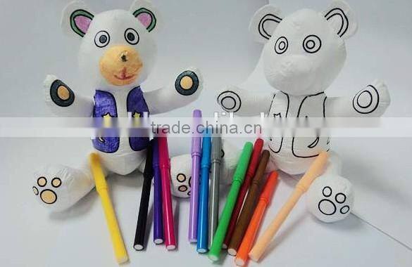 washable painting plush toy/ diy painting plush toy/ painting plush toy