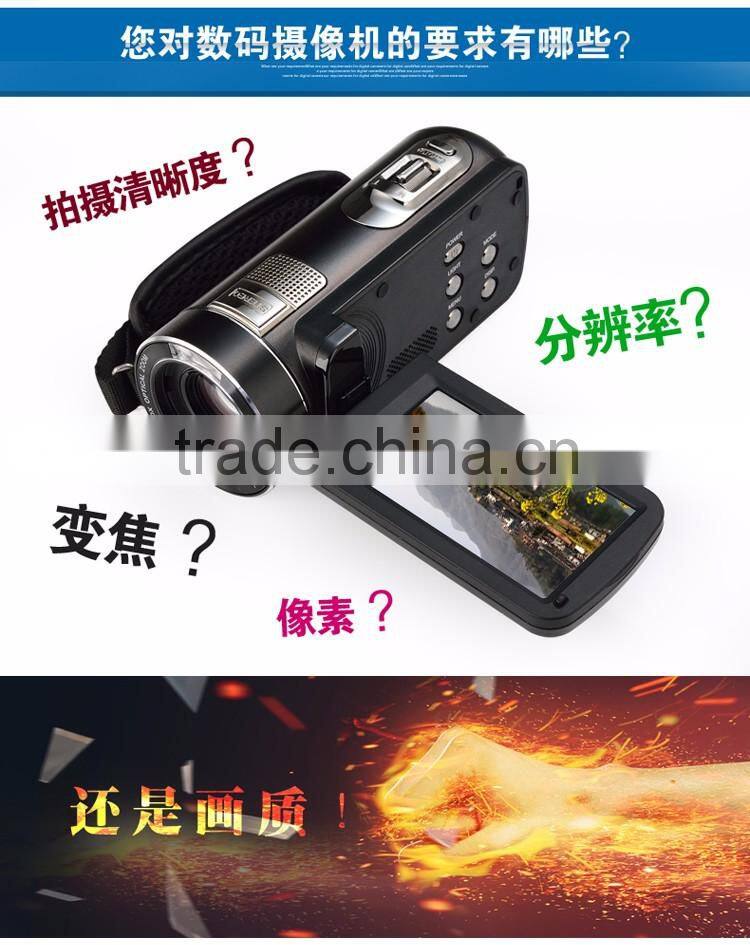 full hd 1080p digital video camera/120x digital zoom/10x optical zoom /3.0'' touch display digital camcorder