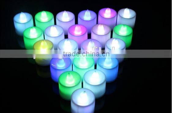 New Flickering 12 Flicker Light Flameless LED Tealight Tea Candles Wedding Light romantic and fancy atmosphere candle light