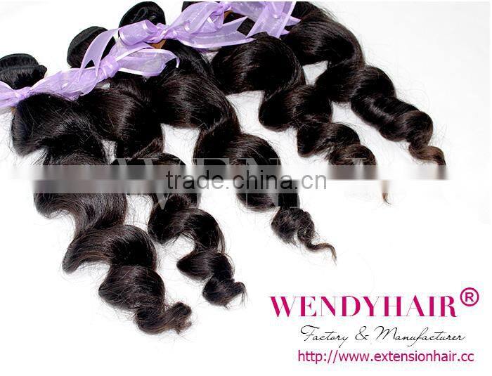 wendy product 2014 natural color big stock quality body wave china supply 5a 100% remy malaysian hair