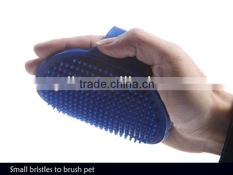 Silicone rubber hand brush for pets/OEM silicone rubber