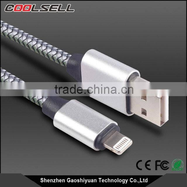 Reliable Braided MFi usb cable MFi Certified Charging and Syncing usb data cable for iPhone 6s