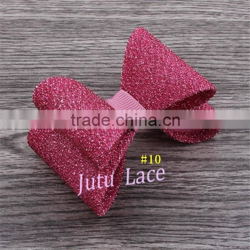Newest Handmade Glitter Sequin Hair Bow - High Quality Fabric Bow Accessory