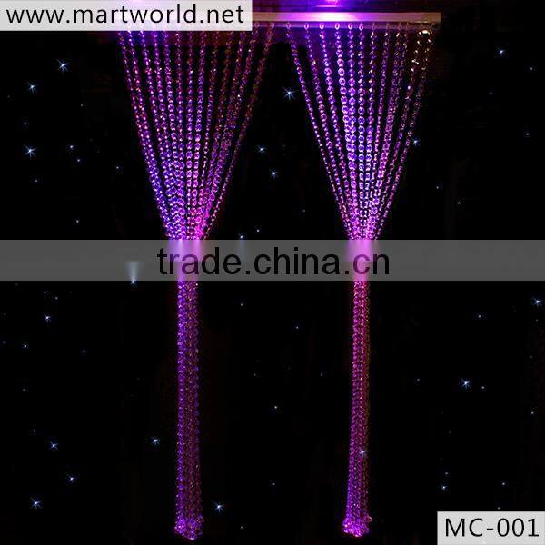 2016 hot sale Crystal beads curtain beaded curtain for room decorative bead curtain for wedding party home decoration (MC-001)