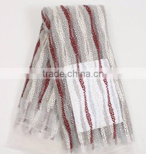 New High Quality in Tulle Lace French Lace Fabric in Modern Design for Wedding Dress lace fabric