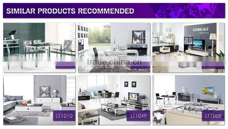 LT1302#Modern Hot selling diningroom furniture round glass dining table and chairs