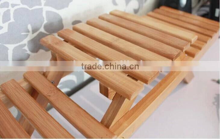 Bamboo 2-tier Folding Rack