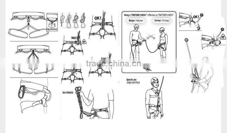 Outdoor Adjustable Safety Belt With D Rings