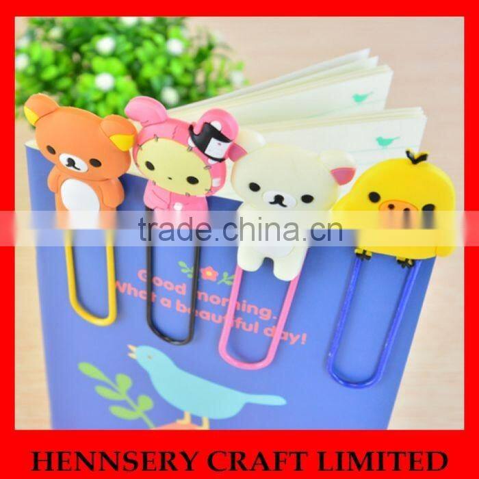 Rubber soft pvc flat metal paper clip