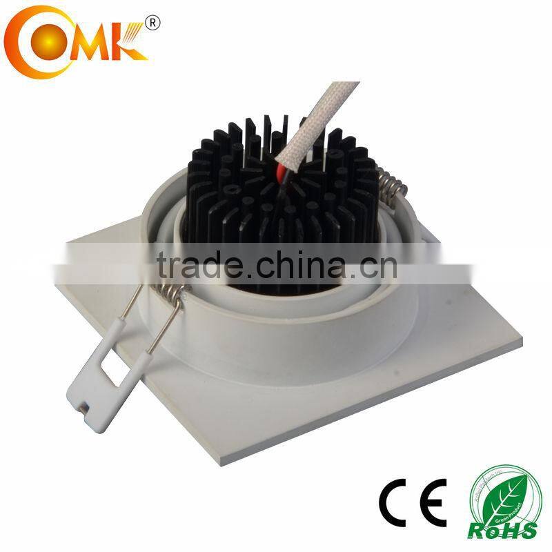 Square adjustable Recessed COB LED Downlight