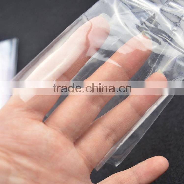 custom size side gusset BOPP bag with paper card , transparent stand up pouch