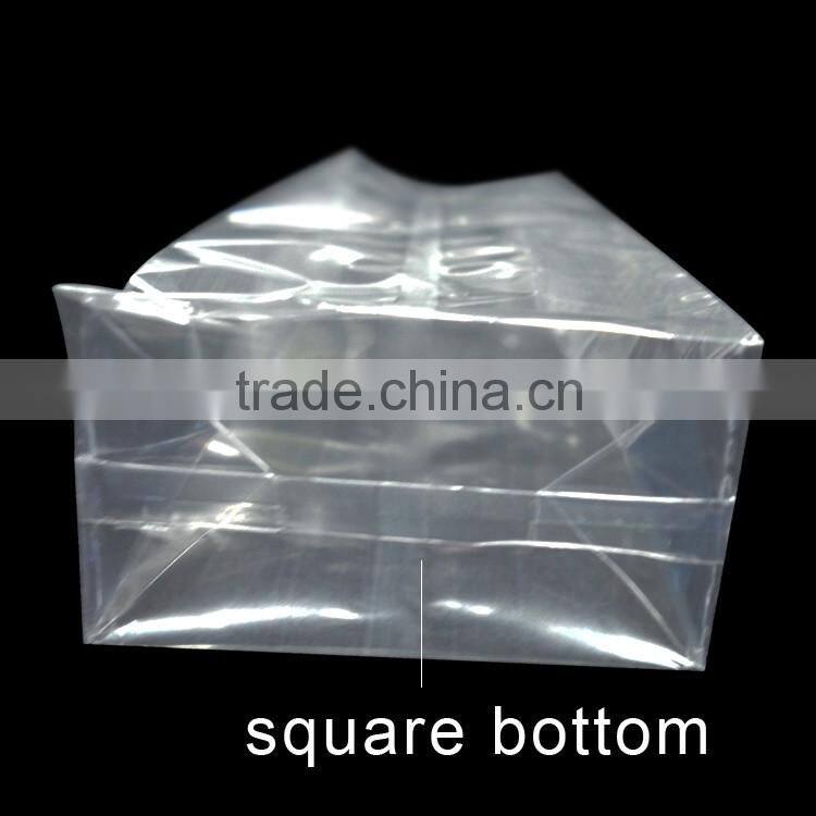 opp self adhesive seal square btoom stand up bag for snacks