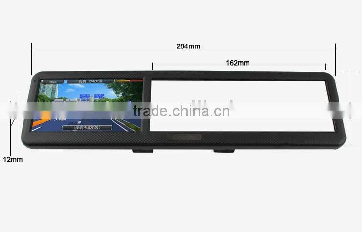 4.3 inch car mirror gps navigator with rearview monitor
