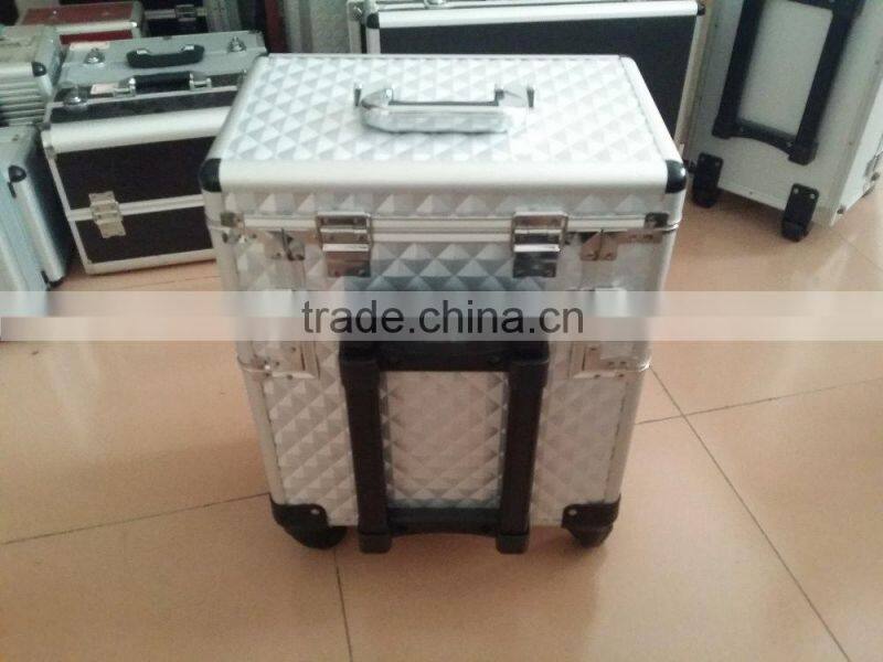 trolley vanity beauty box with 360 degree wheels