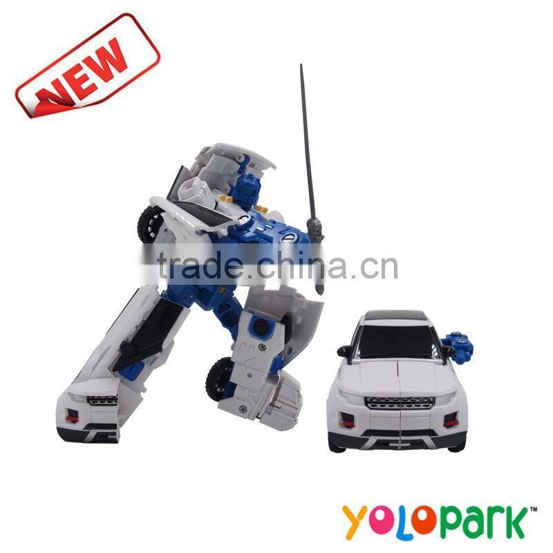 Hot sale high quality plastic deformation robot transformable car toys