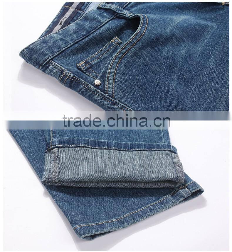 Light blue men jeans fashion autumn apring cotton 4 pocket vintage blue basic mens denim jeans with skinny leg and 3d whiskers