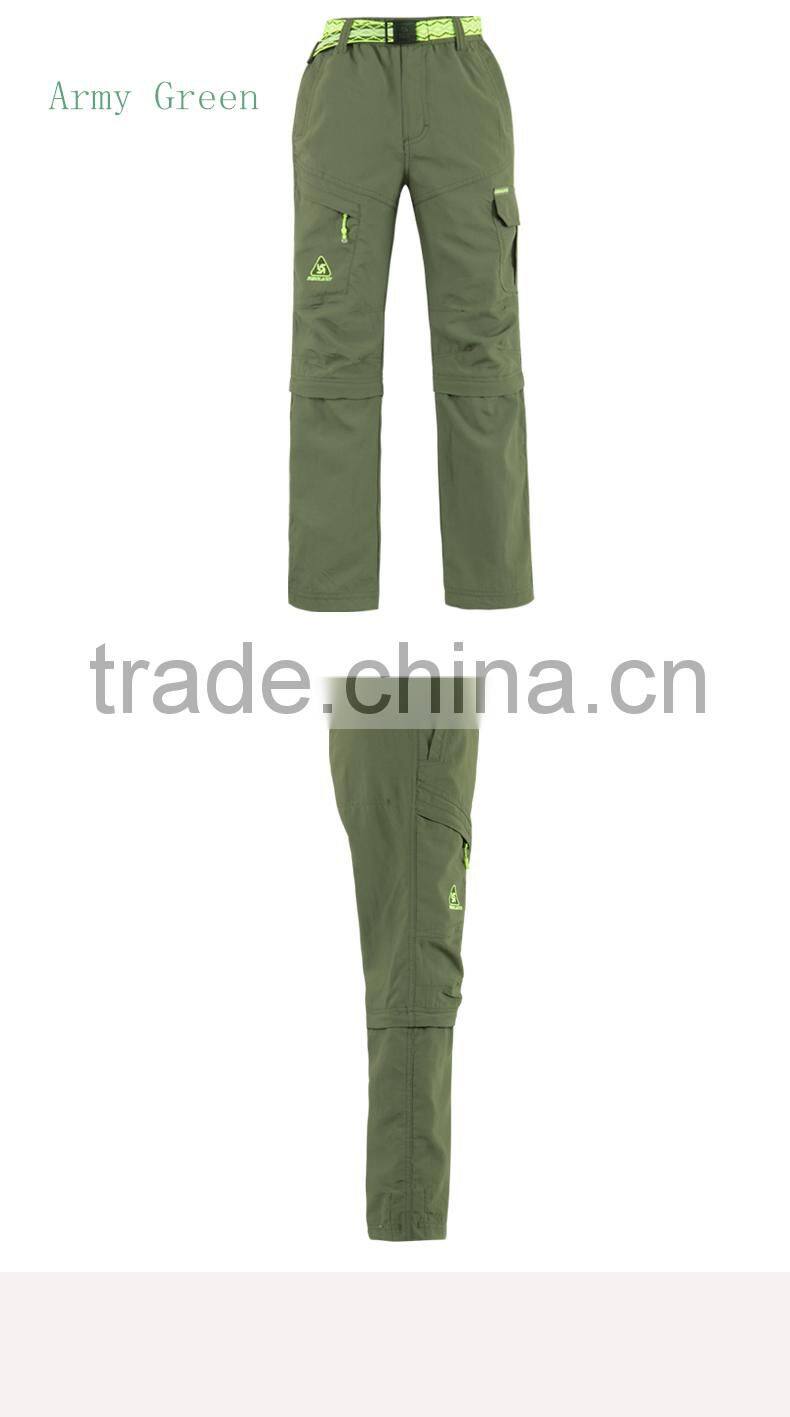 Children quick-drying pants waterproof sunscreen removable wear soft