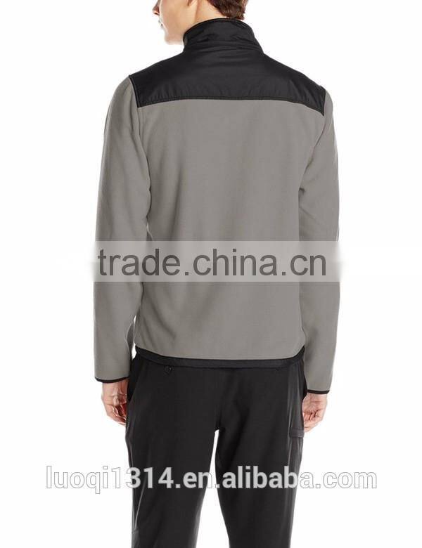 2016 Customize man fleece jacket wholesale polar fleece jacket with your own design logo