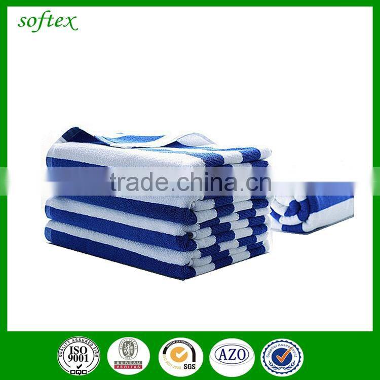 china softex wholesale bathroom 100% cotton navy and white bath towels