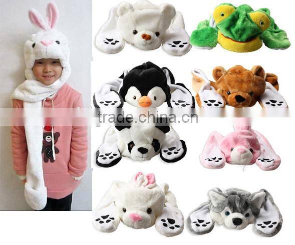 green plush toy frog with heart /plush toy frog with heart/Cute Cartoon Hats