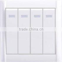 4 gang 1 way wall lighting electronic switch