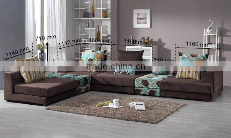 Warm and Sweet leather and fabric sofa sets for sale from original supplier