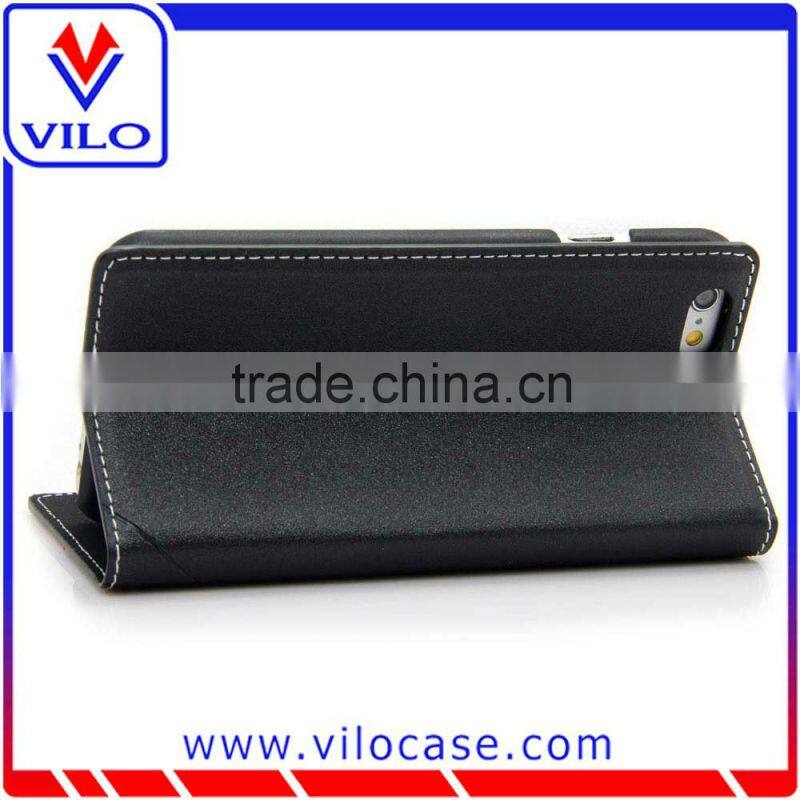 Magnet design flip leather case cover for Iphone 6