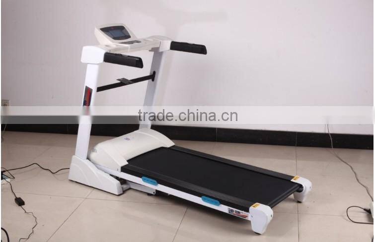 fitness motorized treadmill with MP3,USB port with LCD 6.5 inch Pannel