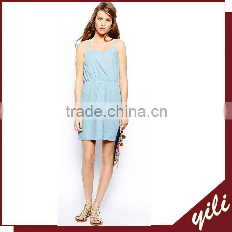 New fashion casual jeans lady dress design photo 2014 China supplier