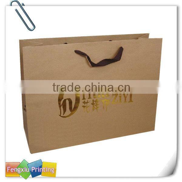 Eco-friend Wholesale Custom High Quality Printed Kraft Paper Bag