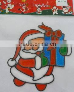 New Arts and Crafts , lying santa and star door sticker