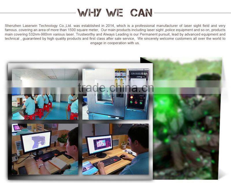 Tactical green Laser Sight and 1000 lumen led Cree Flash Light Combo for long gun