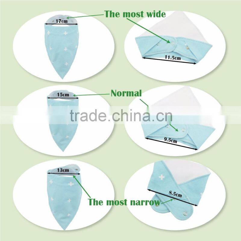 New Pattern Super Absorbent Cotton Bandana Bibs for Baby Wholesale High Quality Baby Bibs