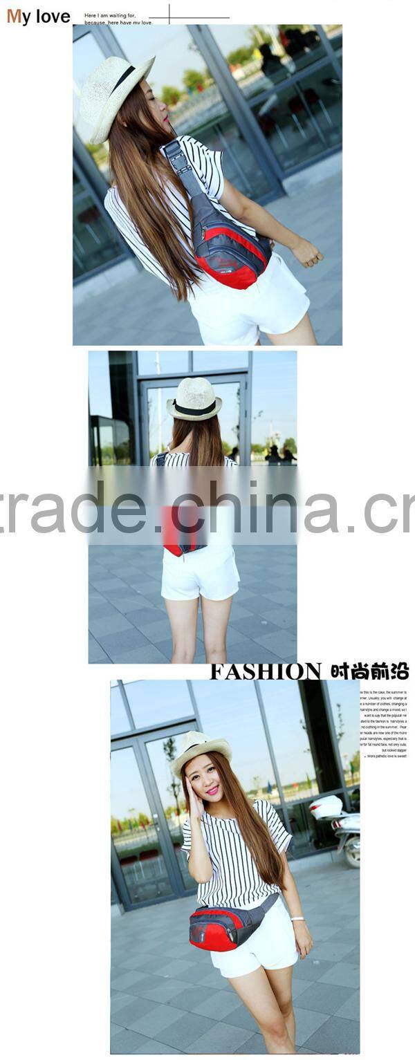 Waterproof nylon sports waist bag running waist pack