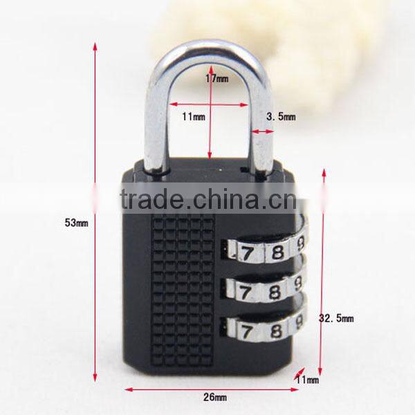 Popular 3 digital combination padlock Silver Smart Digital Combination Padlock CH-17D