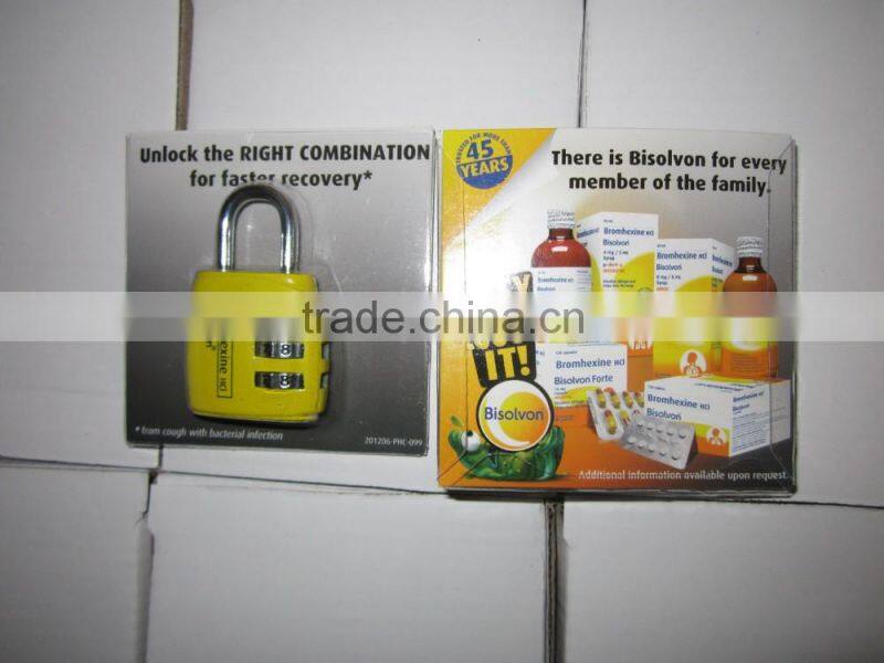 4 colors 3 digits metal combination locks